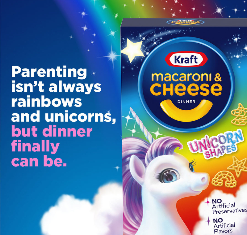 Illustration for article titled Kraft macaroni & cheese unicorns are real